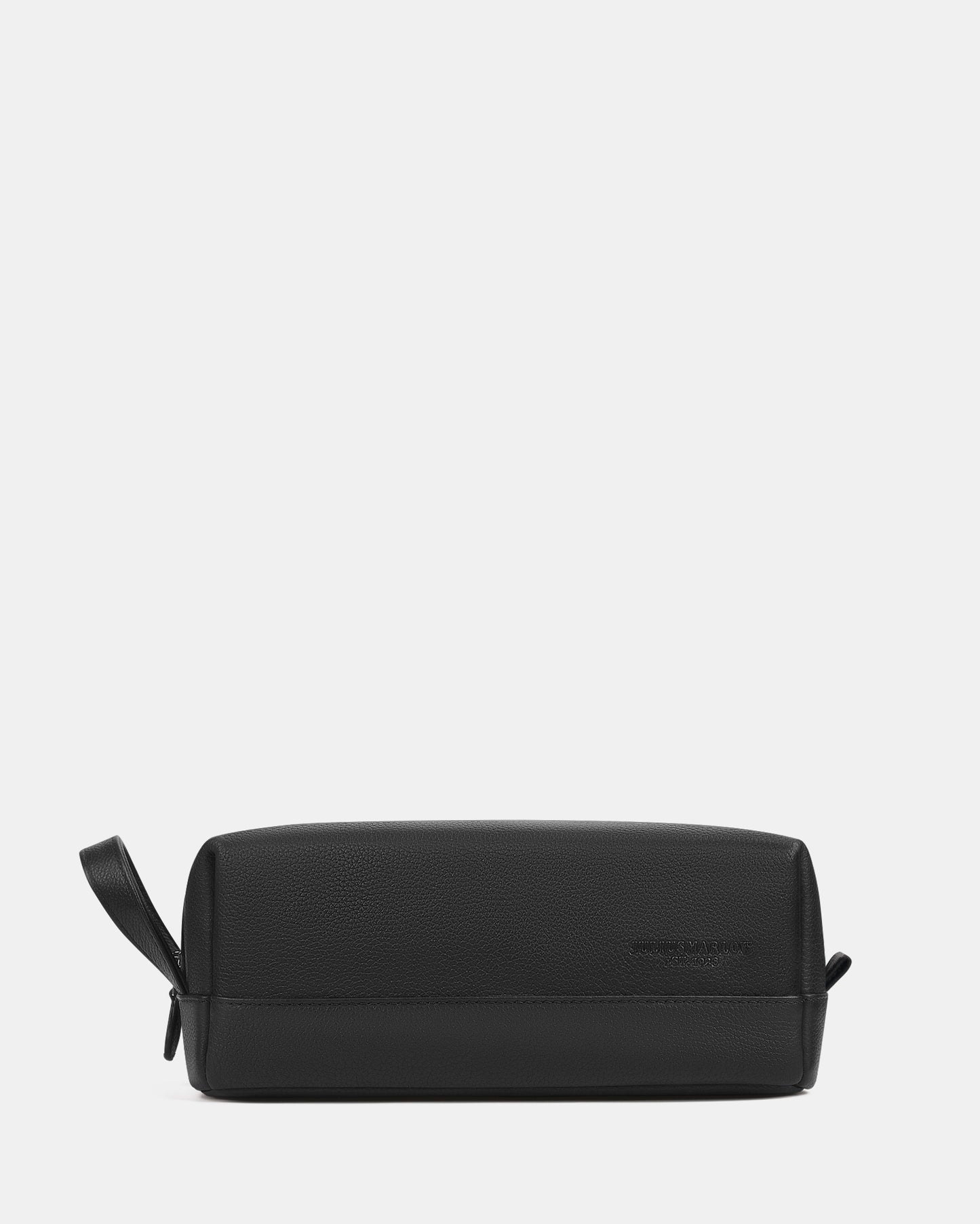 Jm Leather Toiletry Bag Black