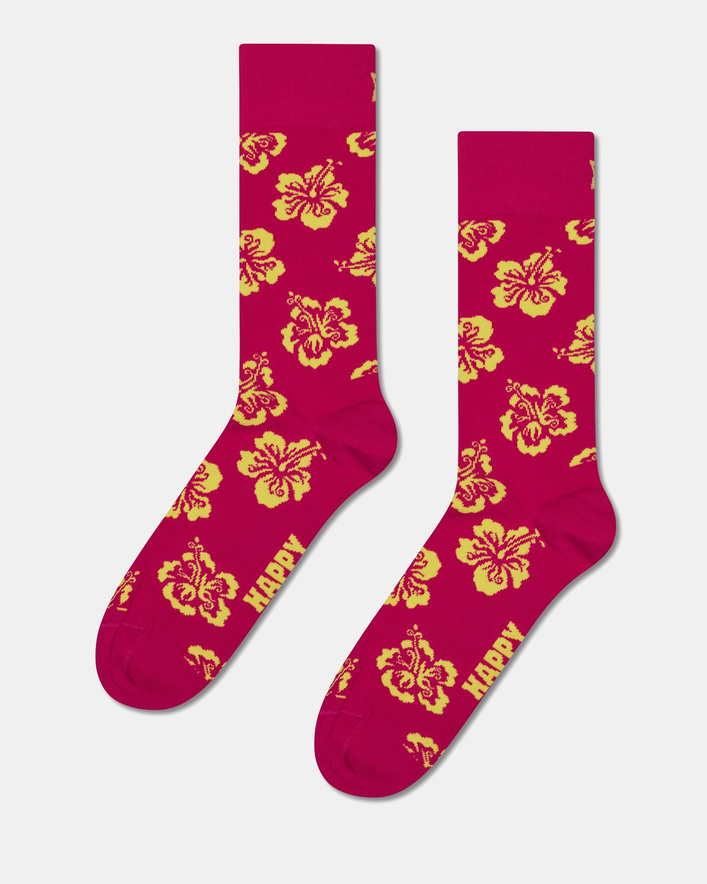 Hibiscus Sock Dark Pink