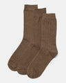 Dress Socks 3 Pack Dark Taupe