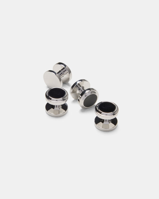 Shirt Studs Black/Silver