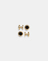 Shirt Studs Black/Gold