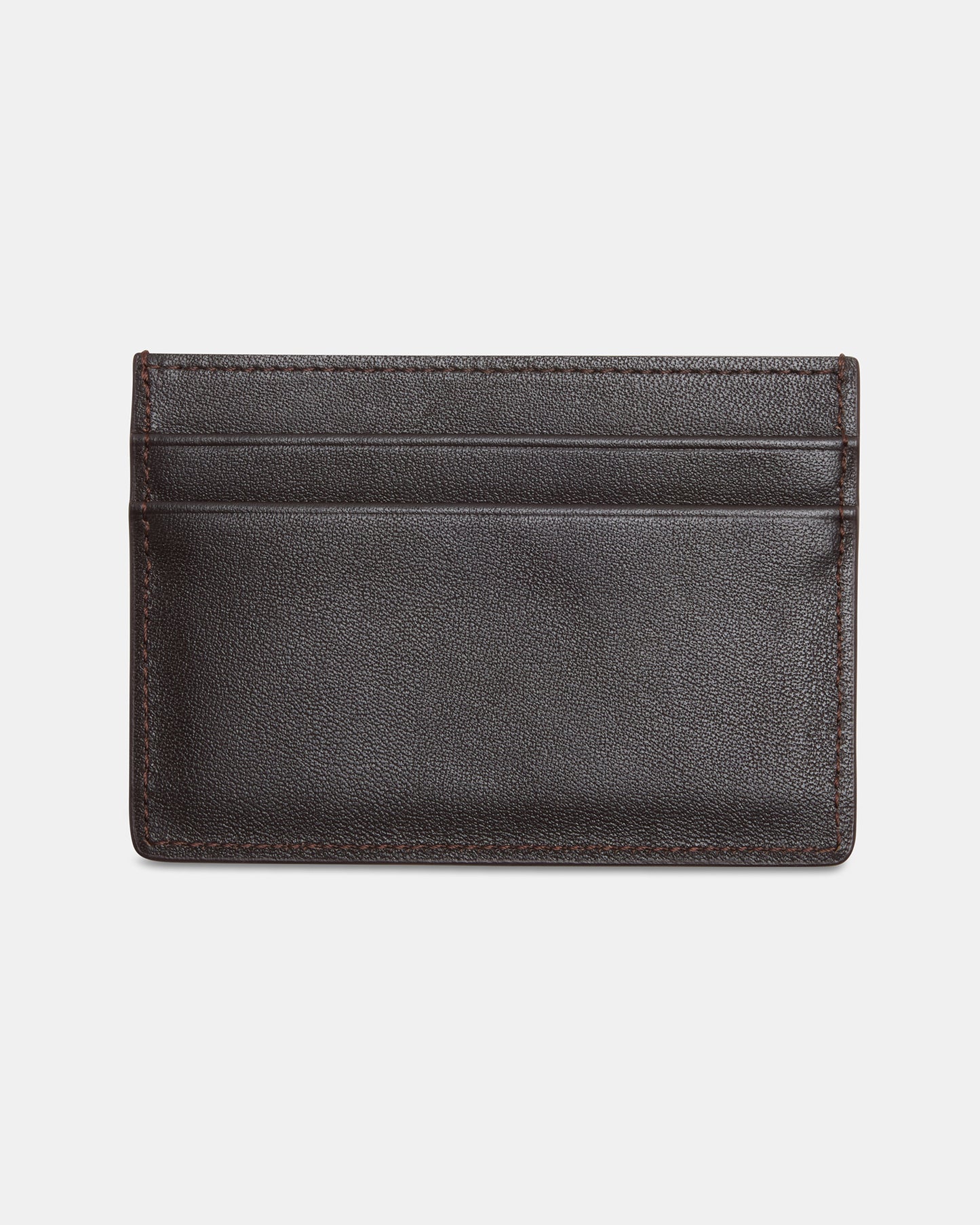 Leather Credit Card Holder  Brown