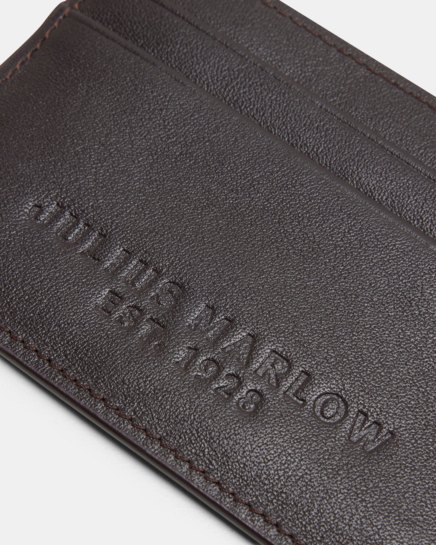 Leather Credit Card Holder  Brown