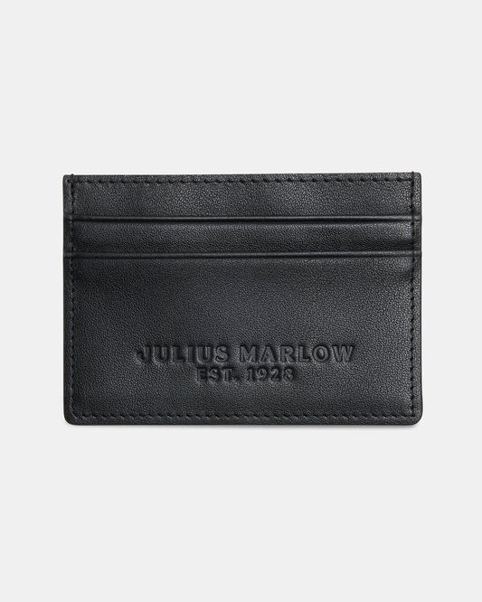 Leather Credit Card Holder  Black
