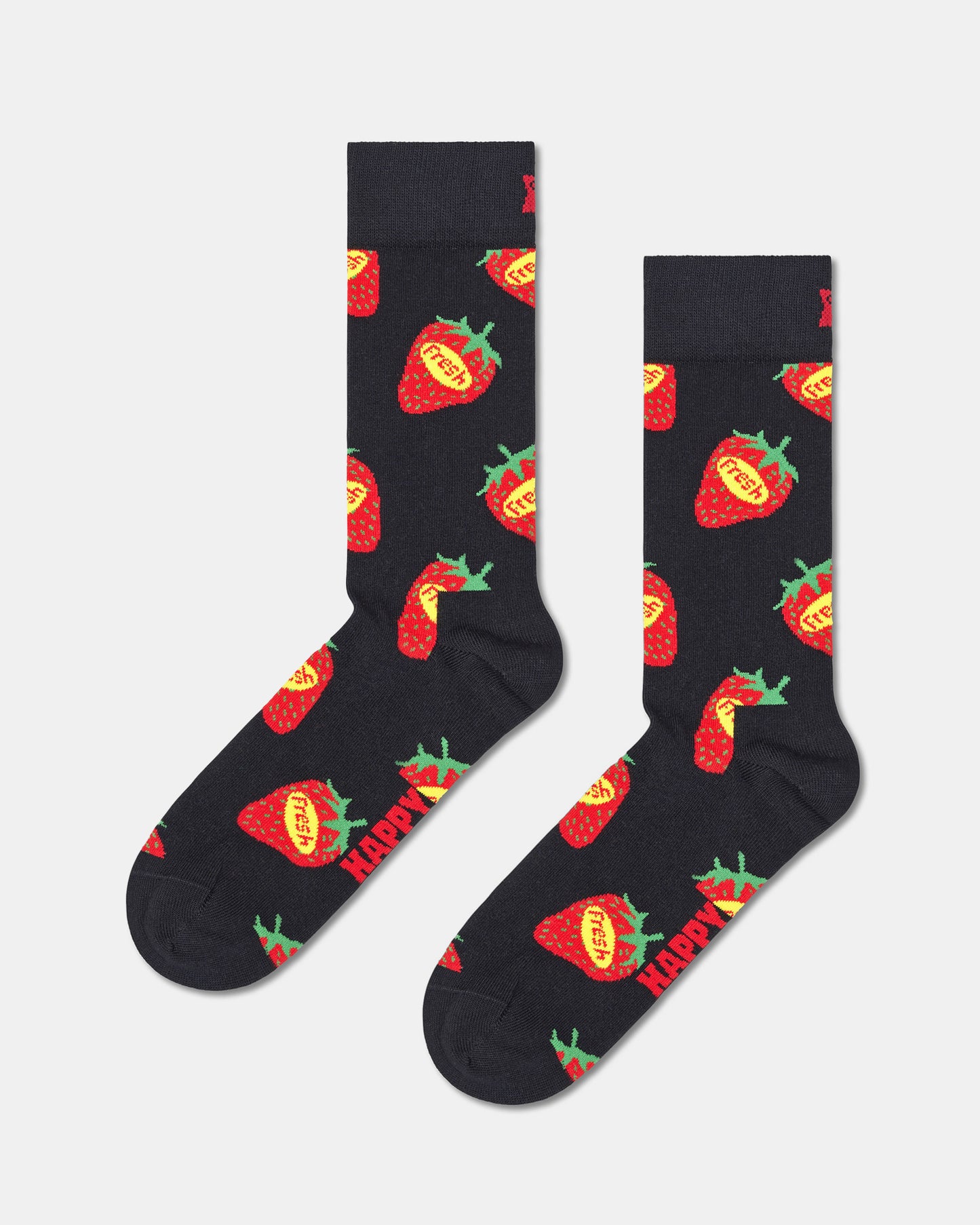 Strawberry Fresh Sock Black