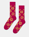 Hibiscus Sock Dark Pink